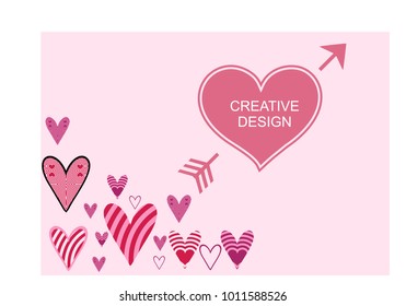 Beautiful heart background