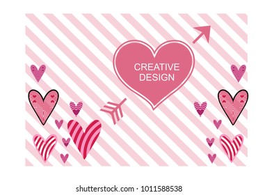 Beautiful heart background