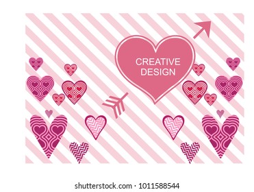 Beautiful heart background