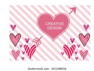 Beautiful heart background