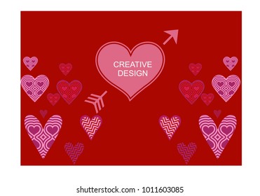 Beautiful heart background