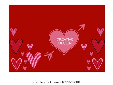 Beautiful heart background