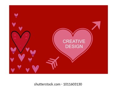 Beautiful heart background