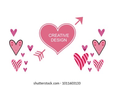 Beautiful heart background