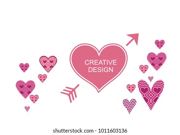 Beautiful heart background
