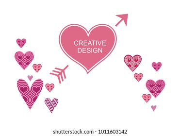 Beautiful heart background