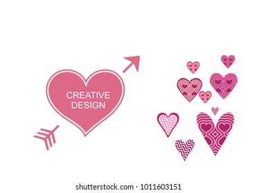 Beautiful heart background