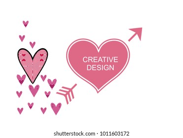 Beautiful heart background