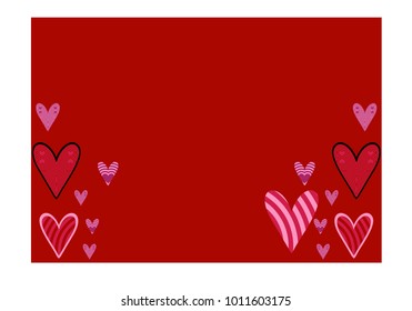 Beautiful heart background