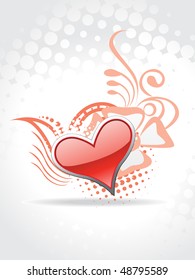 beautiful heart background art
