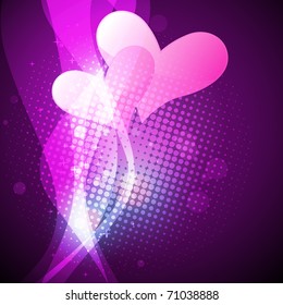 beautiful heart background design art. Eps10 vector