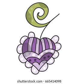 Beautiful heart in the form of fruit