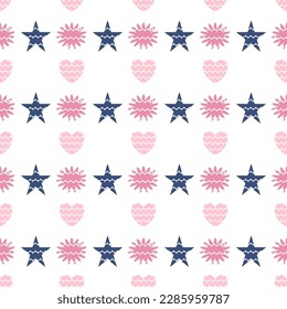 beautiful heart seamless pattern design for decorating wallpaper, wrapping paper, fabric, backdrop and etc.