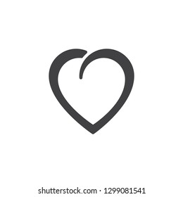 Beautiful heart shape vector icon. filled flat sign for mobile concept and web design. Abstract heart simple solid icon. Love and valentine day symbol, logo illustration. Pixel perfect vector graphics