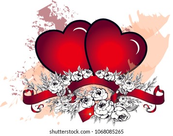 Beautiful Heart shape vectors