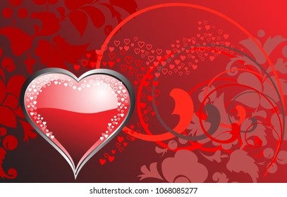 Beautiful Heart shape vectors