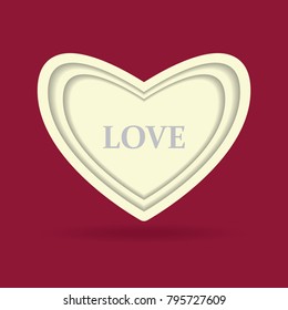 Beautiful heart symbol in vector format