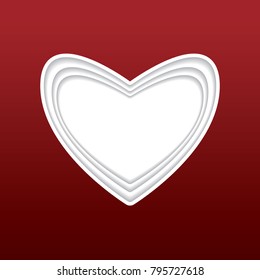 Beautiful heart symbol in vector format