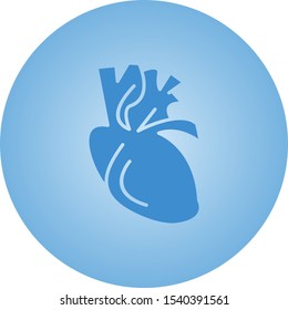 Beautiful Heart Vector Glyph icon