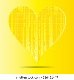Beautiful heart vector mosaic
