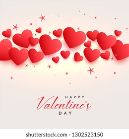 beautiful hearts background for valentines day