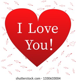Beautiful Hearts Falling on Background. Invitation Template Background Design, Greeting Card, Poster. Valentine Day. Vector illustration