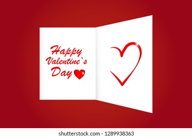 Beautiful Hearts. Invitation Template Background Design, Greeting Card, Poster. Valentine Day. Vector illustration