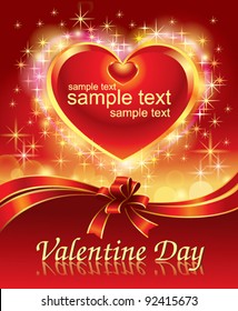 beautiful hearts with Valentine's day