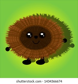 Beautiful Hedgehog in the style of Kawai