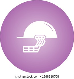 Beautiful Helmet Glyph Vector Icon