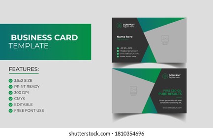 Beautiful Hemp or Cbd Product Business card Template