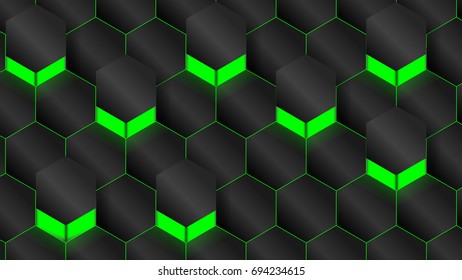 beautiful hexagon background