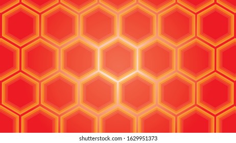 Beautiful hexagonal decorative background stylised with space for text