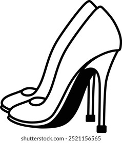 Schöne High Heels aus dem Rücken und Seitenwinkel