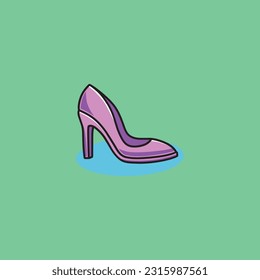 bella ilustración de icono de tacones altos