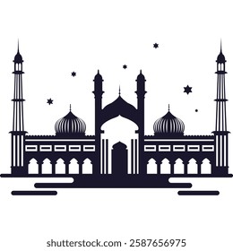 "Beautiful and high-quality vector illustration of a mosque—perfect for Islamic designs, Ramadan themes, and spiritual projects. Ideal for posters, banners, and digital artwork. Download now!"







