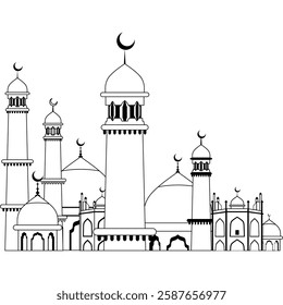 "Beautiful and high-quality vector illustration of a mosque—perfect for Islamic designs, Ramadan themes, and spiritual projects. Ideal for posters, banners, and digital artwork. Download now!"







