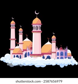 "Beautiful and high-quality vector illustration of a mosque—perfect for Islamic designs, Ramadan themes, and spiritual projects. Ideal for posters, banners, and digital artwork. Download now!"







