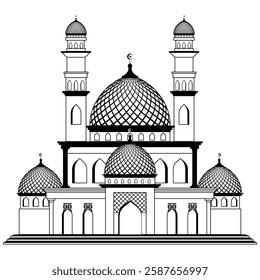 "Beautiful and high-quality vector illustration of a mosque—perfect for Islamic designs, Ramadan themes, and spiritual projects. Ideal for posters, banners, and digital artwork. Download now!"







