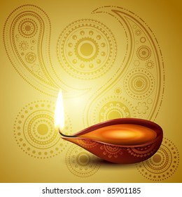 beautiful hindu diwali festival vector art