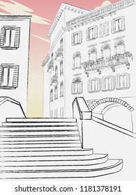 Beautiful historical center of the city. Old town. Architecture.downtown