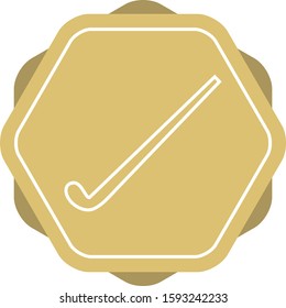 Beautiful Hockey Line Vector Icon