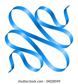 Beautiful holiday color ribbons. Vector illustration.