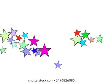  Beautiful Holidays Party.  Lavender Bright Red Yellow Multicolor Chaotic Orange Stars Pattern.