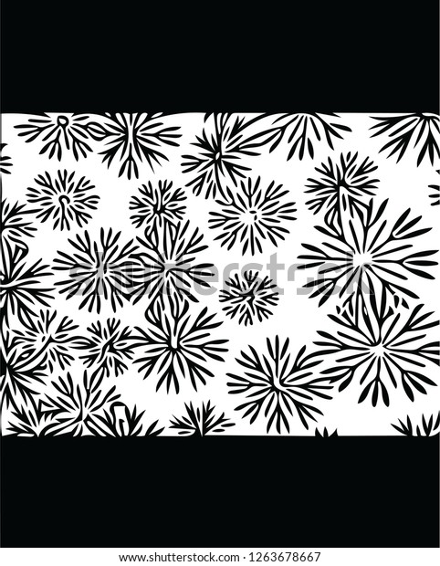 Beautiful Holudays Modern Floral Snowflake Firework Stock Vector