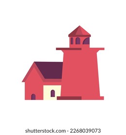 Beautiful home or house style vector flat design #7