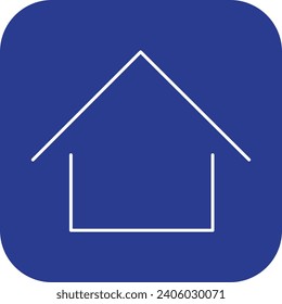 Beautiful home icon blue background design shape vector