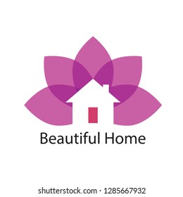 Beautiful home logo , full color