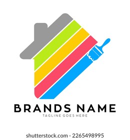 Beautiful home painting logo design