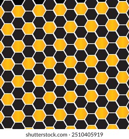 Beautiful Honey Bee Pattern and Vector 